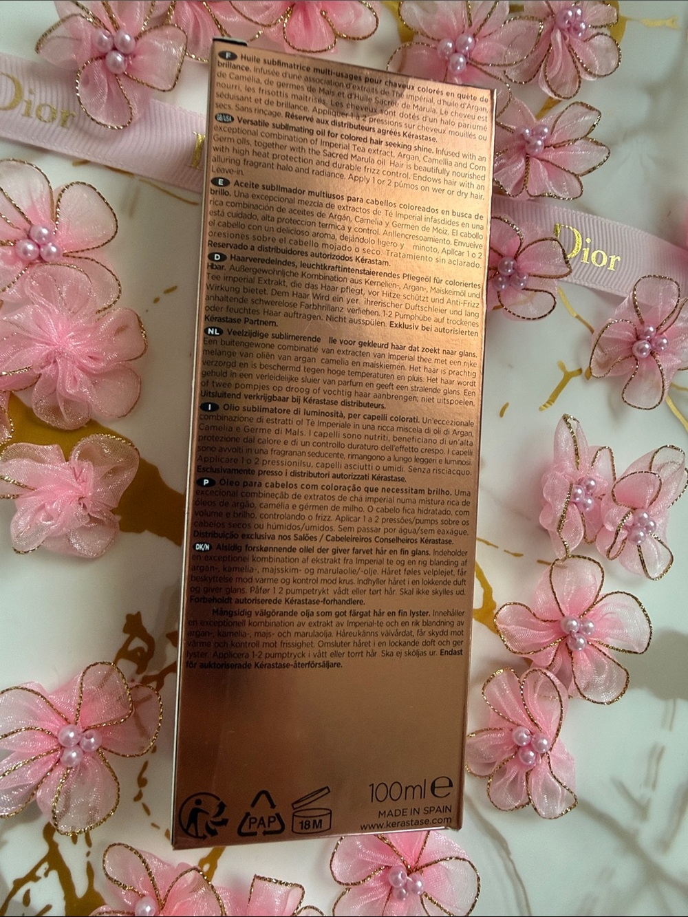 2 X Kérastase Elixir Ultime Rose Hair Oil EUROPEAN VERSION READ DESCRIPTION! - Picture 5 of 8